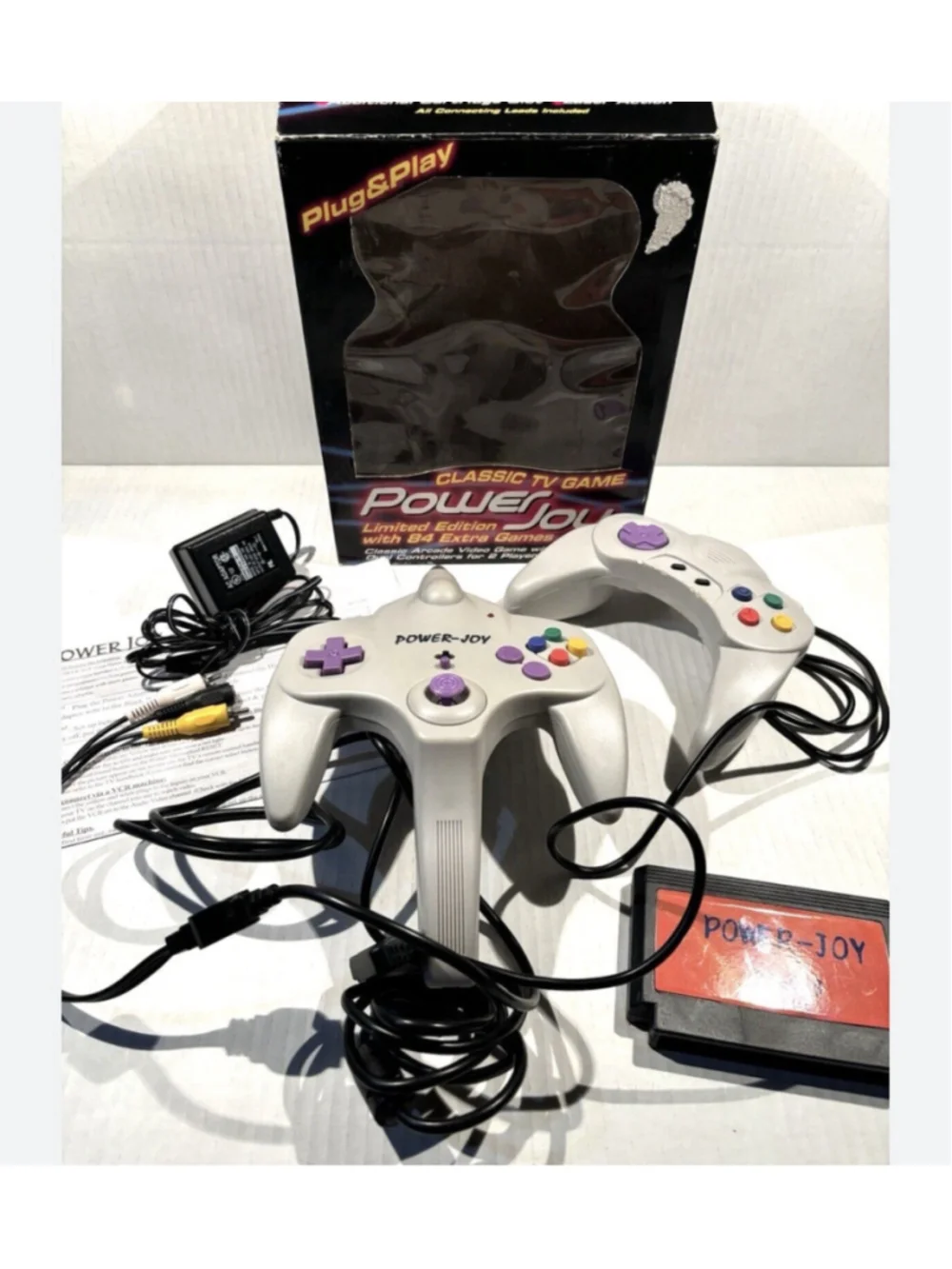 Power Joy Classic TV Game Limited Edition 84 Extra Games Plug N’ Play Works! VTG